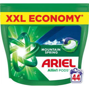Капсули для прання Ariel Pods All-in-1 Гірське джерело 44 шт